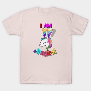 unicorn 17th birthday: I am 17 and magical T-Shirt